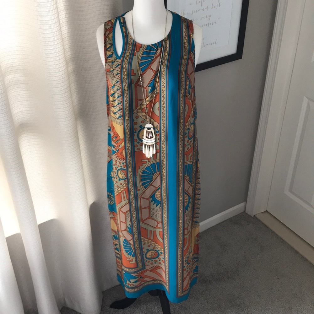 ⚜️Anthropologie Tanvi Silk Column Dress 4⚜️